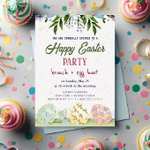Happy Easter Brunch en Egg Hunt Uitnodiging