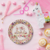 Happy Easter Brunch Waterverf Bunnies Papieren Bordje (Feest)