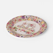 Happy Easter Brunch Waterverf Bunnies Papieren Bordje (Gekanteld)