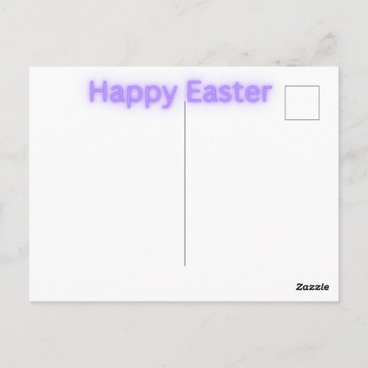 Happy Easter Brush Stroke Briefkaart (Achterkant)