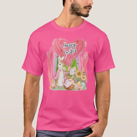 Happy Easter Brushstroke T-shirt (Voorkant)