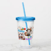 Happy Easter Bunnies Acryl Drinkbeker (Links)