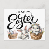 Happy Easter Bunnies Briefkaart (Voorkant)