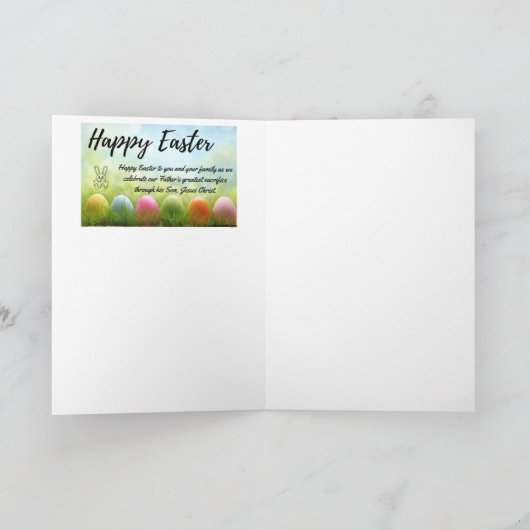 Happy Easter Bunnies Feestdagen Kaart (Binnen)