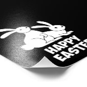 Happy Easter Bunnies Foto Afdruk (Hoek)