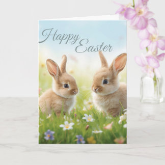 Happy easter bunnies kaart
