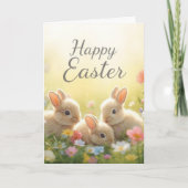 Happy easter bunnies kaart (Voorkant)
