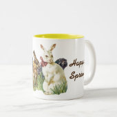 Happy Easter Bunnies Koffie Mok (Voorkant rechts)