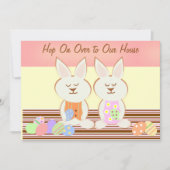 Happy Easter Bunnies Luncheon Uitnodiging (Voorkant)
