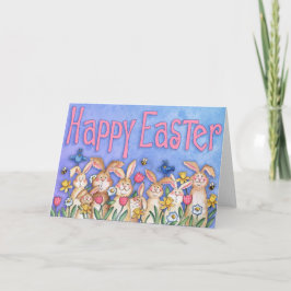 Happy Easter Bunnies - Wenskaart Feestdagen Kaart