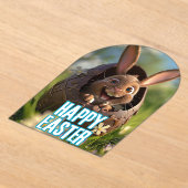Happy Easter Bunny Acryl Uitnodigingen (Laagn)