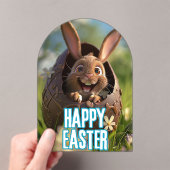 Happy Easter Bunny Acryl Uitnodigingen (Insitu (Draagbaar))