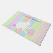 Happy Easter Bunny and Eggs Deurmat (Schuin)