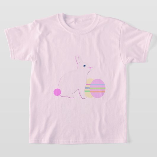 Happy Easter Bunny and Eggs  T-shirt (Laagn)