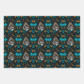 Happy Easter Bunny, Artsy Abstract Floral Inpakpapier Vel (Voorkant)