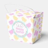 Happy Easter Bunny Baby Chicks Party Bedankdoosjes (Achterkant)