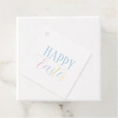 Happy Easter Bunny Basket Holiday Gift Label (In situ)