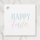 Happy Easter Bunny Basket Holiday Gift Label (Voorkant)