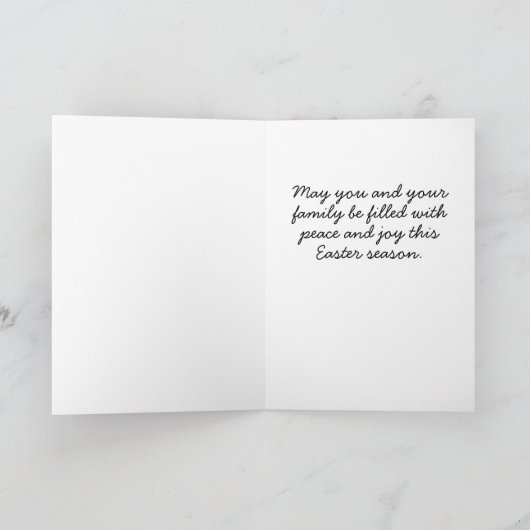 Happy Easter Bunny Basket Kaart (Binnen)