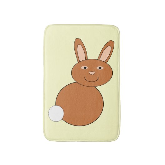 Happy Easter Bunny Bath Mat (Voorkant Verticaal)