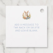 Happy Easter Bunny Bedankjes Labels (Achterkant)