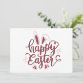 Happy Easter Bunny Bedankkaart (Staand voorkant)