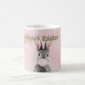 Happy Easter Bunny blaast Pink Bubble Gum Koffiemok (Center)