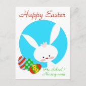 Happy Easter Bunny Blue Kaart (Voorkant)