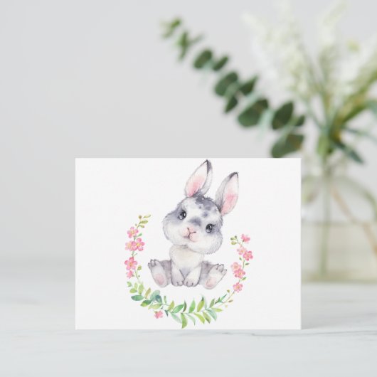 Happy Easter Bunny Briefkaart (Staand voorkant)