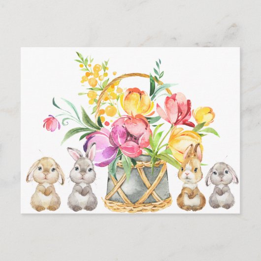 Happy Easter Bunny Briefkaart (Voorkant)