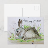Happy Easter bunny Briefkaart (Voorkant / Achterkant)