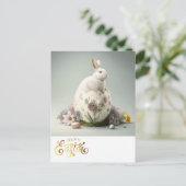 Happy Easter Bunny Briefkaart (Staand voorkant)