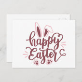 Happy Easter Bunny Briefkaart (Voorkant / Achterkant)