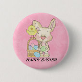 Happy Easter Bunny Button (Voorkant)