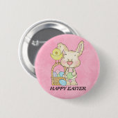 Happy Easter Bunny Button (Voorkant /achterkant)