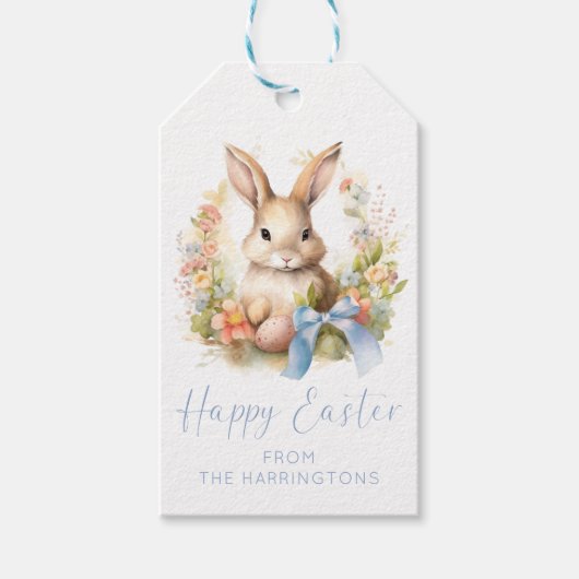 Happy Easter Bunny Cadeaulabel (Voorkant)