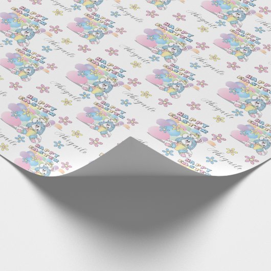 Happy Easter Bunny Cadeaupapier (Hoek)