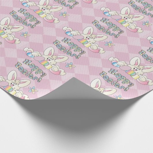 Happy Easter Bunny Cadeaupapier (Hoek)