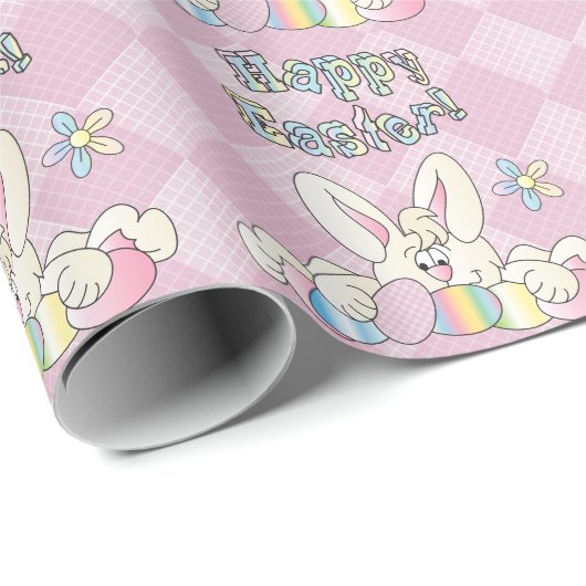 Happy Easter Bunny Cadeaupapier (Rol Hoek)