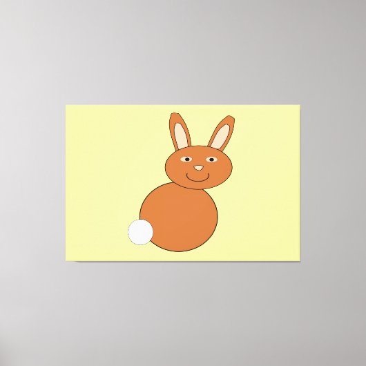 Happy Easter Bunny Canvas Pri Afdruk (Voorkant)