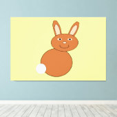 Happy Easter Bunny Canvas Pri Afdruk (Insitu (Houten vloer))