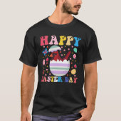 Happy Easter Bunny Cardinal Easter Day Groovy T-shirt (Voorkant)