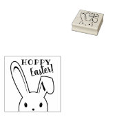 Happy Easter Bunny Cartoon Schattige Funny Spring Rubberstempel (Gestempeld)