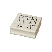 Happy Easter Bunny Cartoon Schattige Funny Spring Rubberstempel (Stempel)