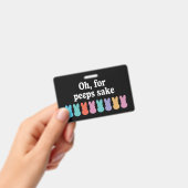 Happy Easter Bunny Christelijk Religieus Carnaval Badge (Handheld)