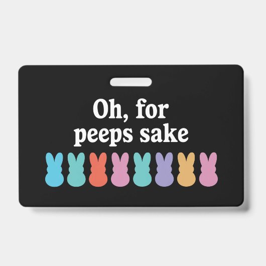 Happy Easter Bunny Christelijk Religieus Carnaval Badge (Front)