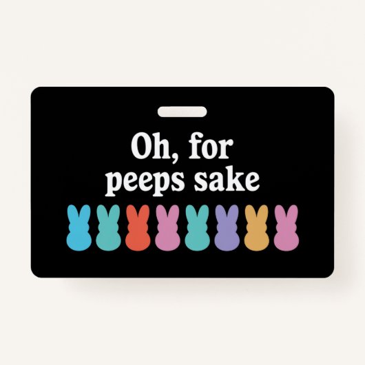 Happy Easter Bunny Christelijk Religieus Carnaval Badge (Voorkant)