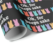 Happy Easter Bunny Christelijk Religieus Carnaval Cadeaupapier (Rol Hoek)