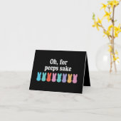 Happy Easter Bunny Christelijk Religieus Carnaval Kaart (Gele Bloem)