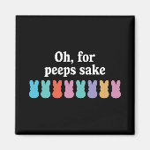 Happy Easter Bunny Christelijk Religieus Carnaval Magneet (Voorkant)